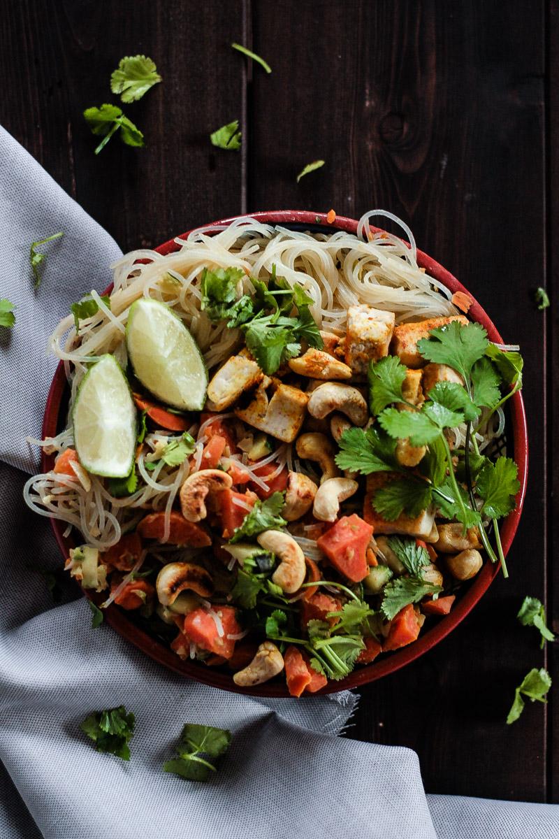 Rezeptbild: Vegane Asia-Pfanne mit viel Gemüse