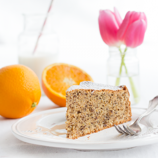 Rezeptbild: Orangen-Walnuss-Kuchen