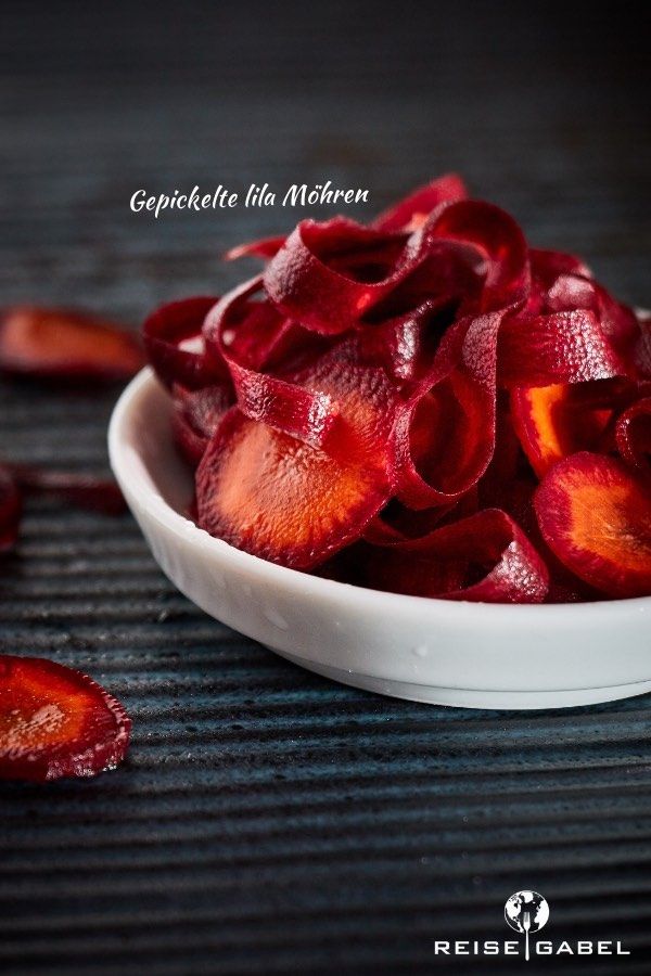 Rezeptbild: Gepickelte lila Möhren