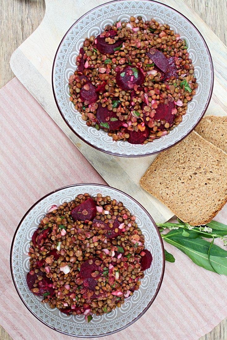 Rezeptbild: Linsensalat mit roter Beete