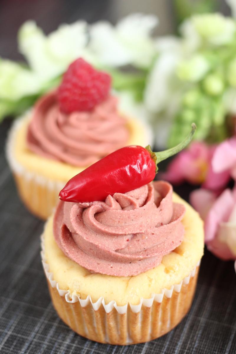 Rezeptbild: Himbeer Chili Cheesecakes