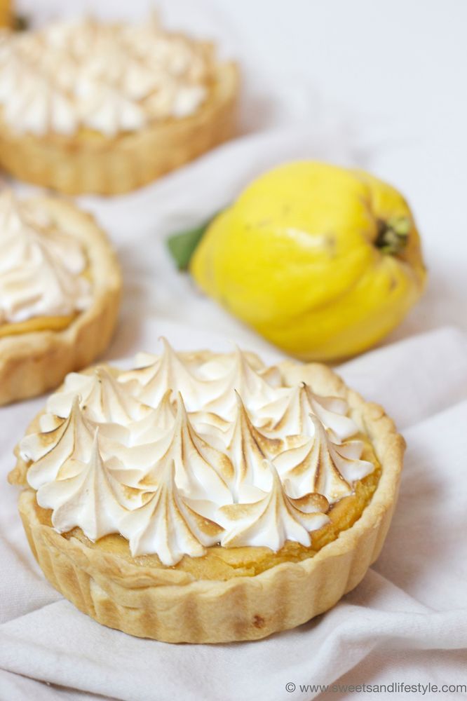 Rezeptbild: Quittentarte mit Baiser