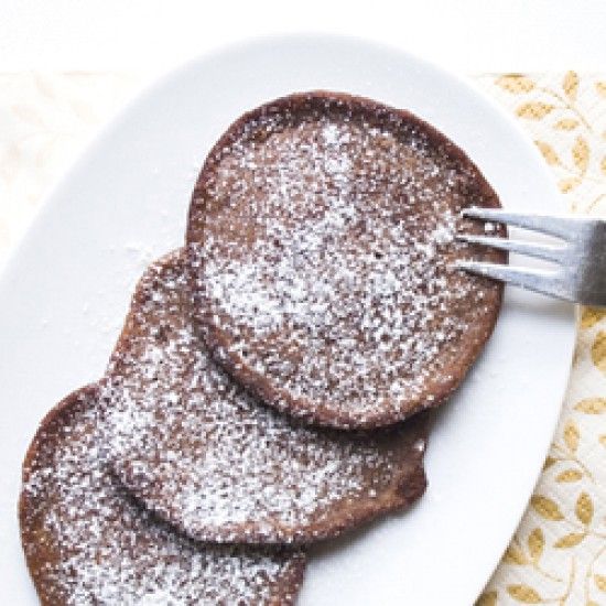 Rezeptbild: Polenta Pancakes mit Schokolade