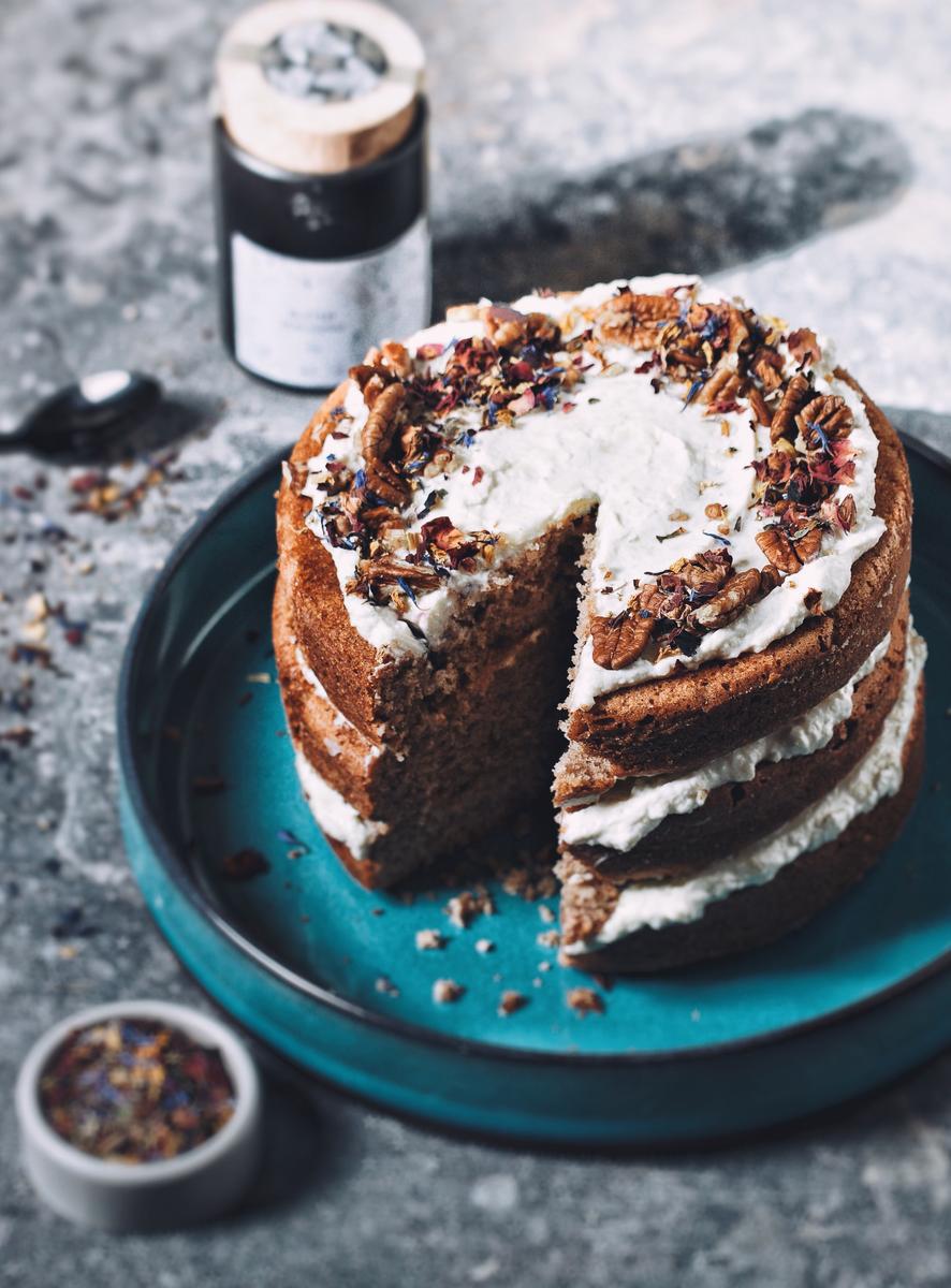 Rezeptbild: Bananen-Pecan Torte