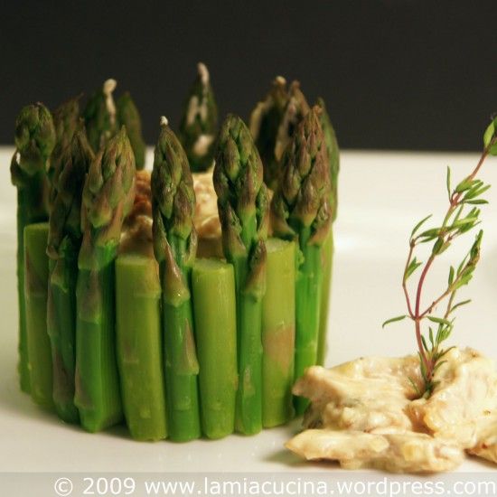 Rezeptbild: Chartreuse von Grünspargel und Morcheln