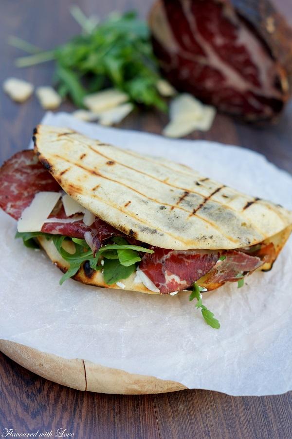 Rezeptbild: Piadina mit Rib-Eye-Schinken