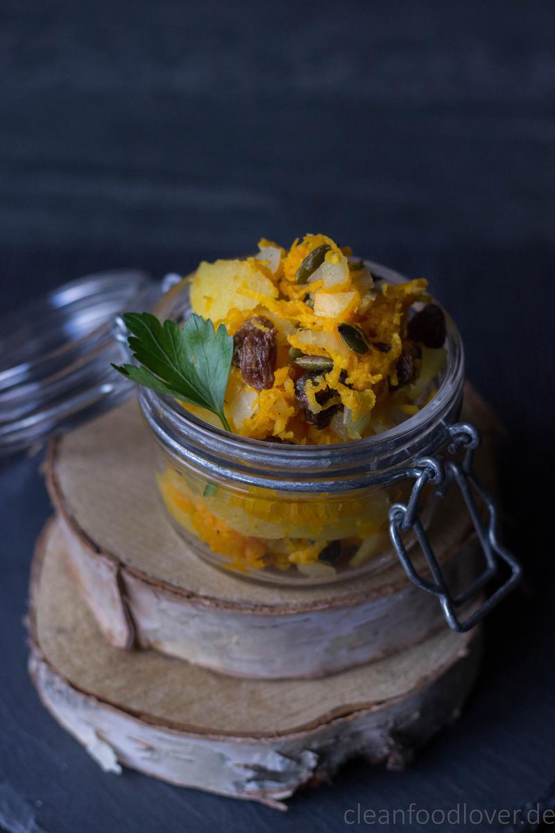 Rezeptbild: Kürbis-Kartoffel-Salat | vegan & ayurvedisch