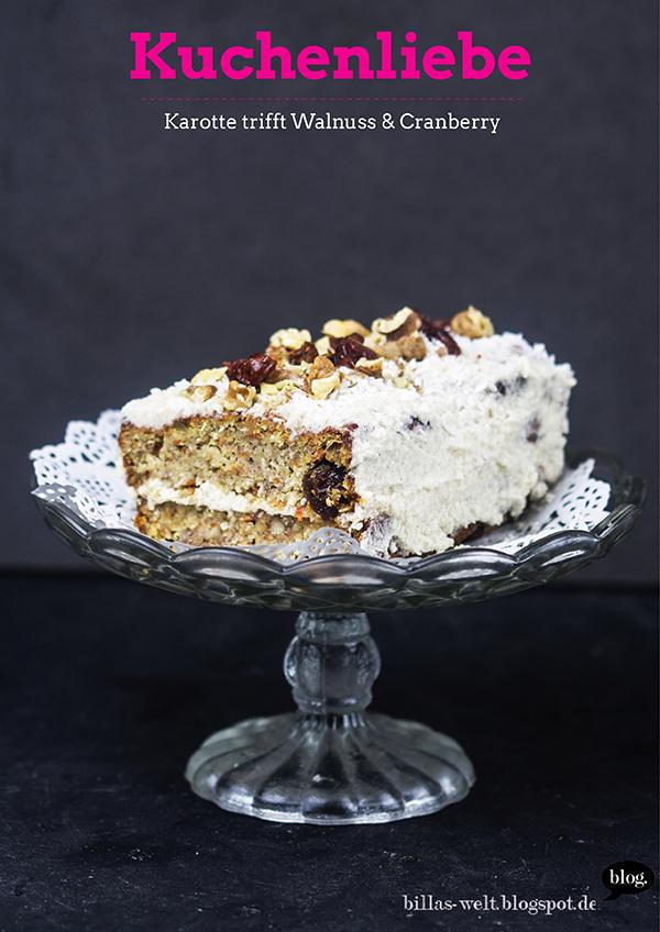 Rezeptbild: Karottenkuchen mit cremigem Frosting