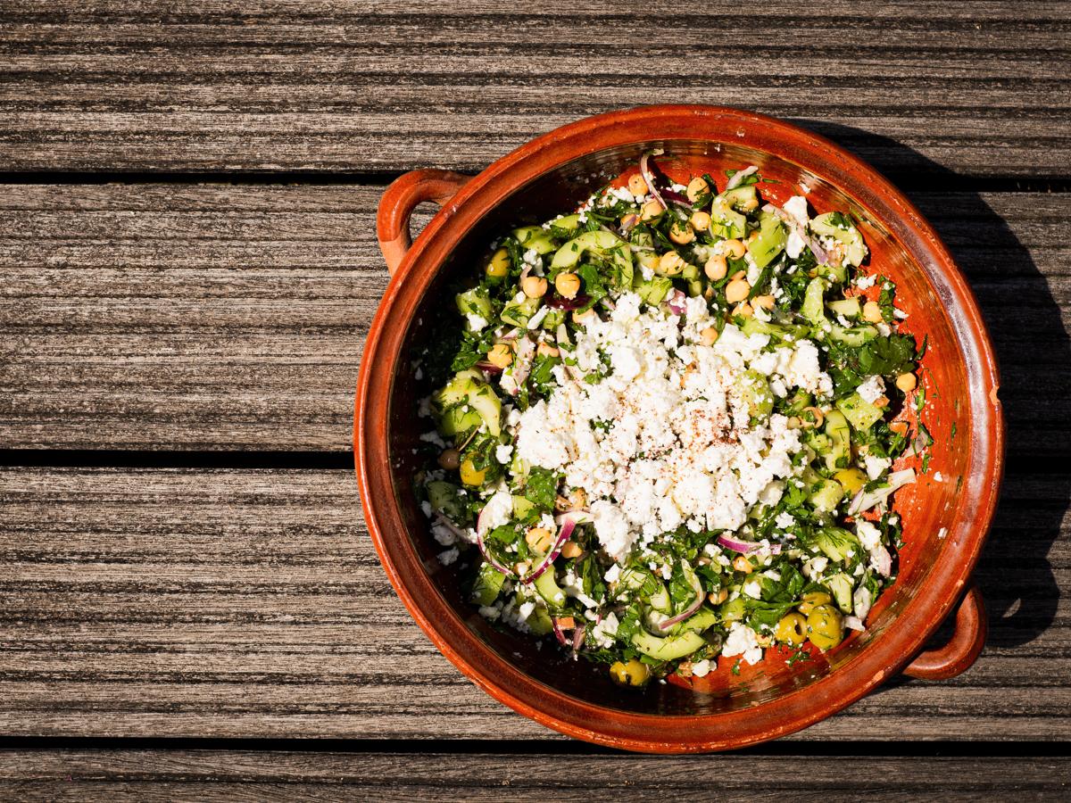 Rezeptbild: Zitronen-Kräuter-Kichererbsensalat