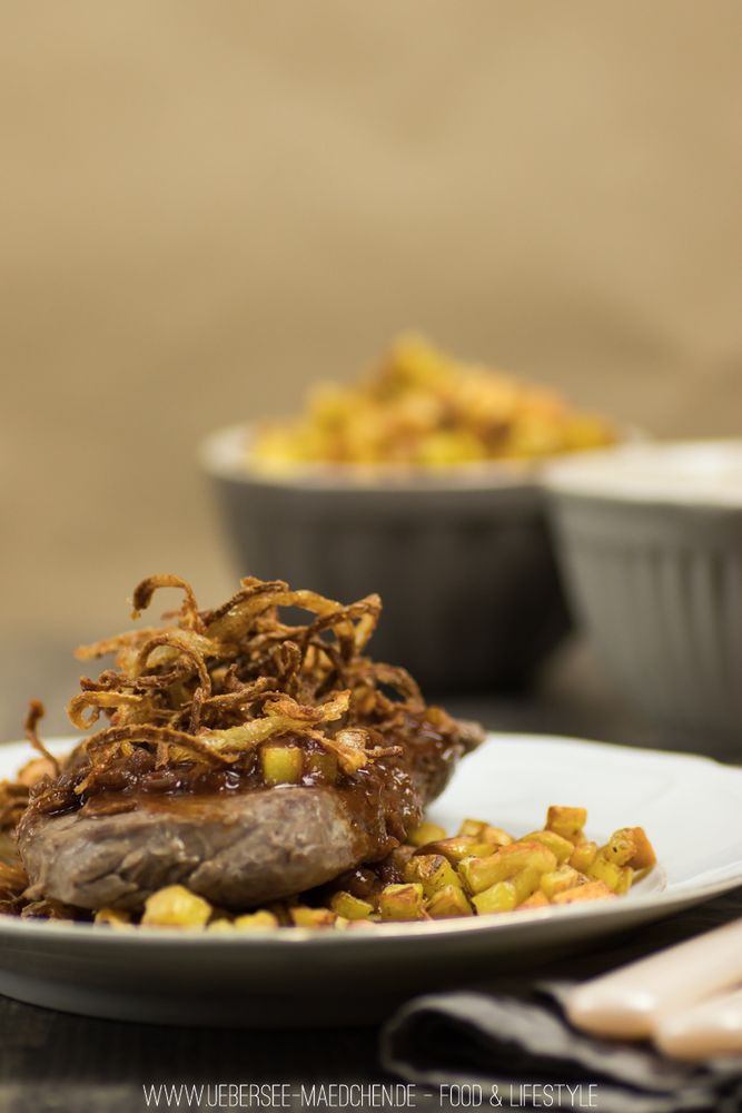 Rezeptbild: Zwiebelrostbraten mit einer genialen Sauce