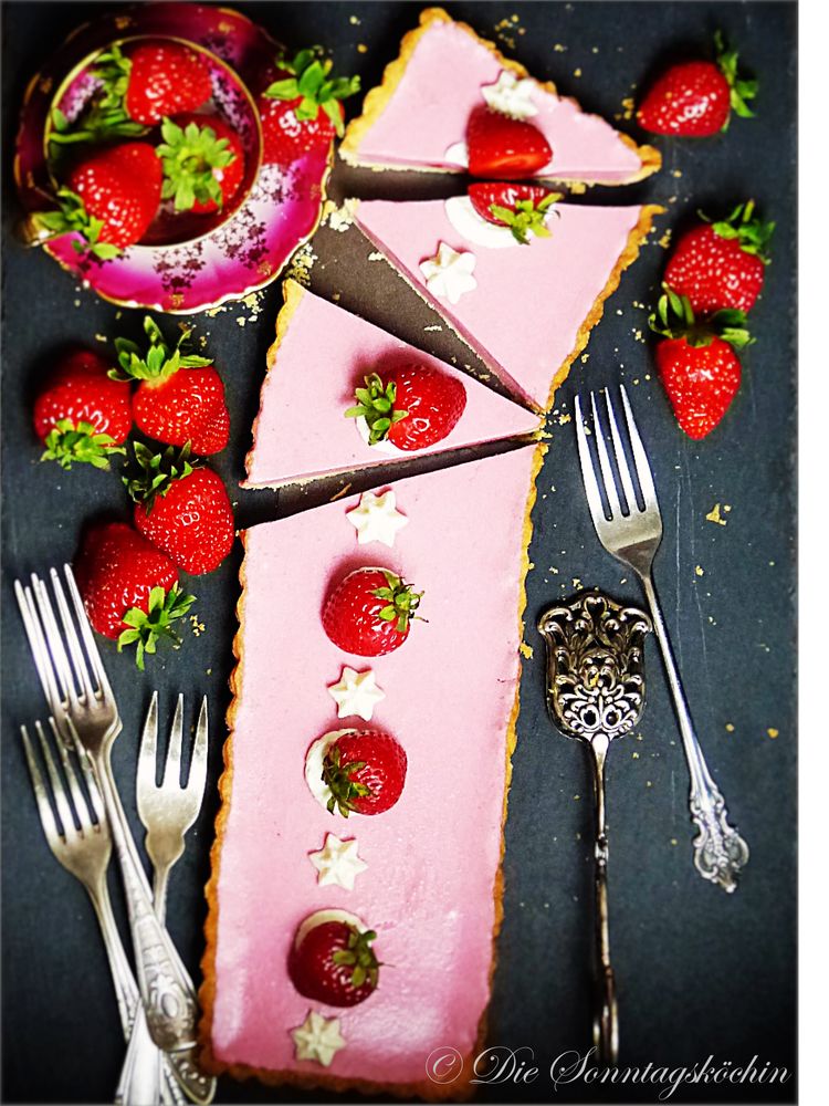 Rezeptbild: Erdbeere Colada Tarte