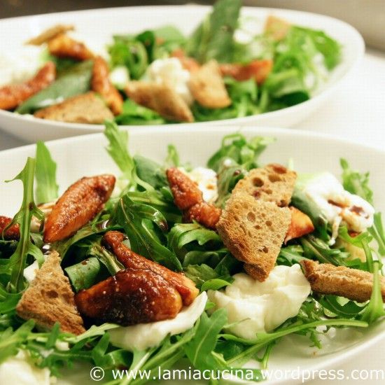 Rezeptbild: Salat mit Burrata und Feigen