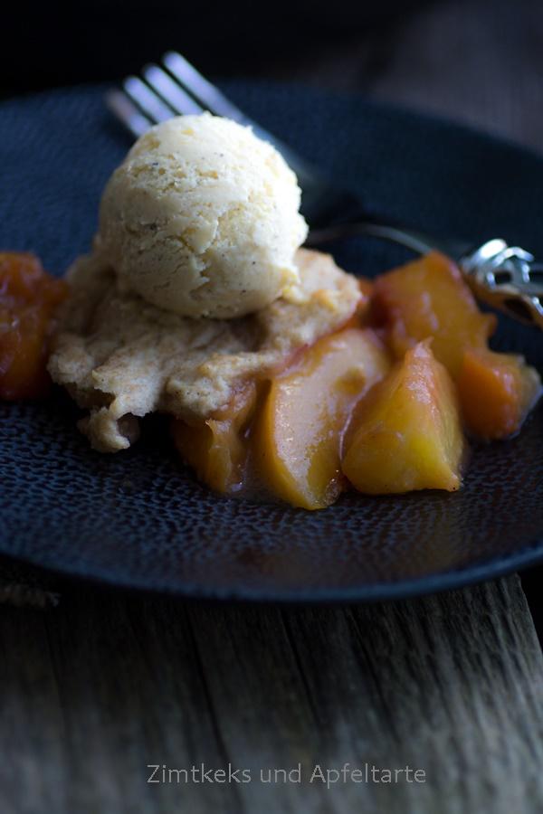 Rezeptbild: Peach Cobbler in der Pfanne