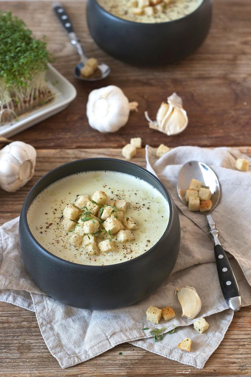 Rezeptbild: Knoblauchcremesuppe