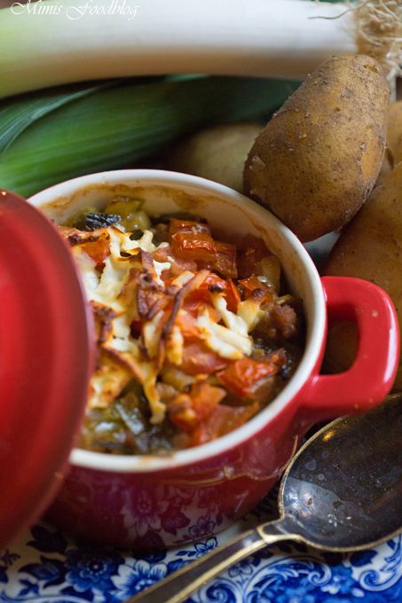 Rezeptbild: Deftiger Lauch-Auflauf 