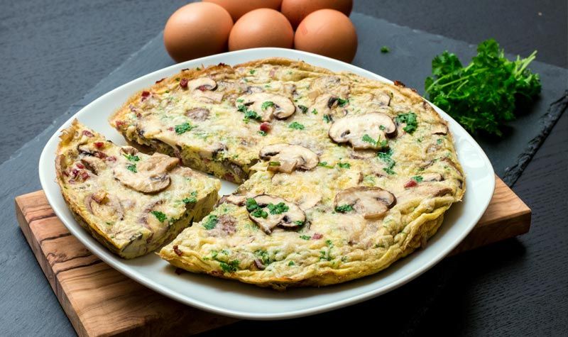 Rezeptbild: Frittata mit Pilzen