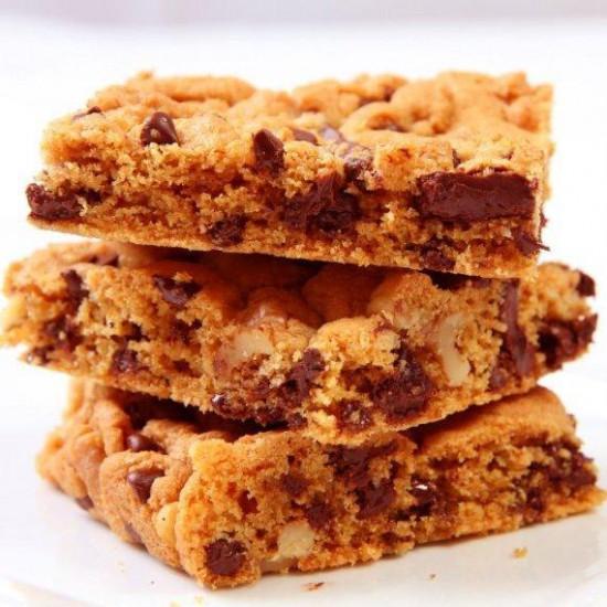 Rezeptbild: Walnuss-Schoko-Cookie-Bars