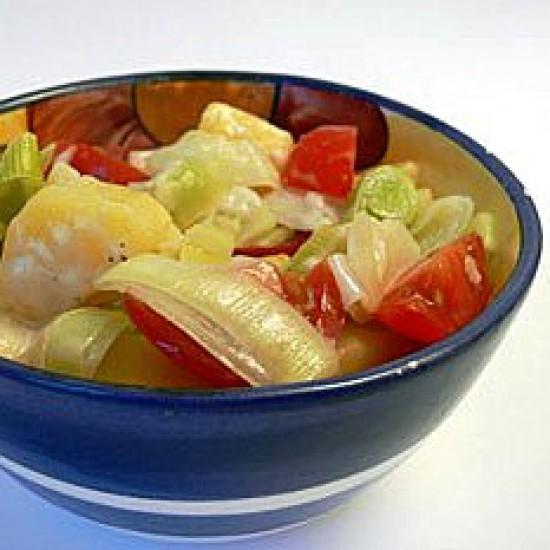 Rezeptbild: Lauch-Kartoffel-Gemüse mit Tomaten