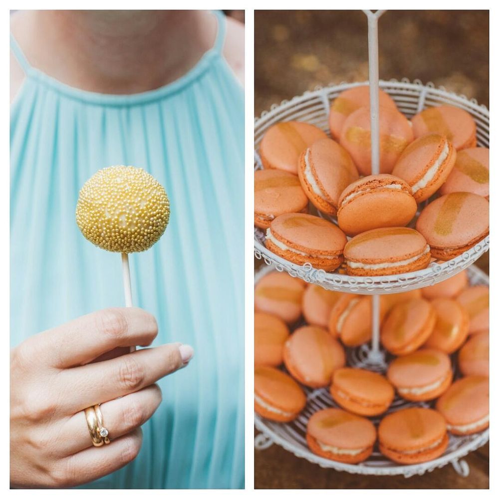 Rezeptbild: Apricot Macarons und Golden Pops
