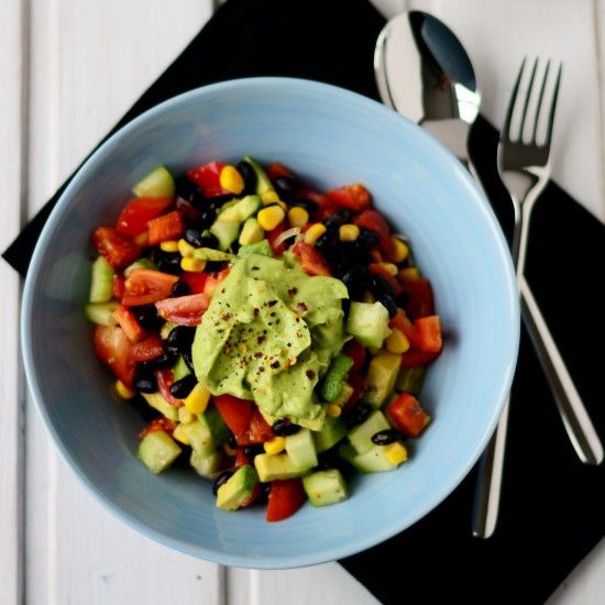 Rezeptbild: Schwarzer Bohnensalat