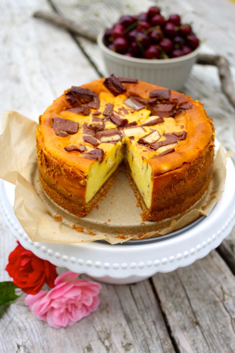 Rezeptbild: Cheesecake mit Kinderriegeln