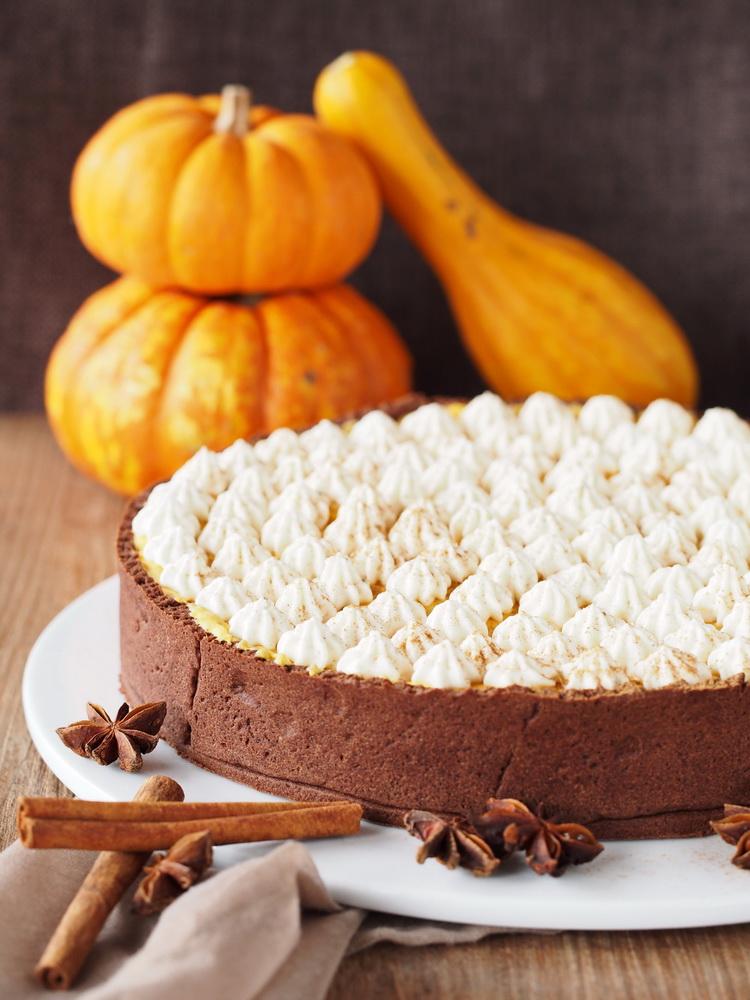 Rezeptbild: Samtiger Kürbis-Mousse-Tarte