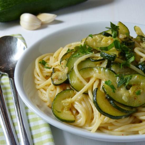 Rezeptbild: Spaghetti e zucchine