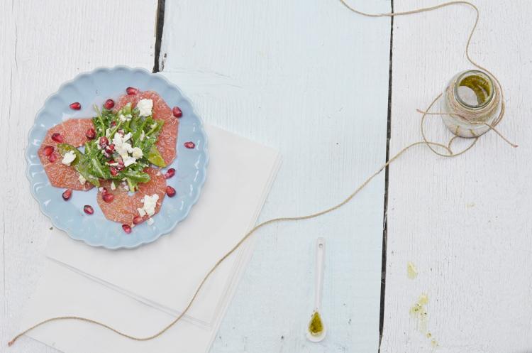 Rezeptbild: Grapefruitsalat mit Granatapfel