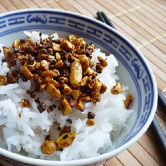 Rezeptbild: Erdnuss Curry Furikake Ohne Nori