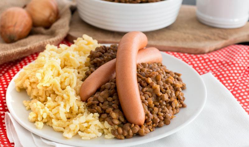 Rezeptbild: Linsen und Spätzle