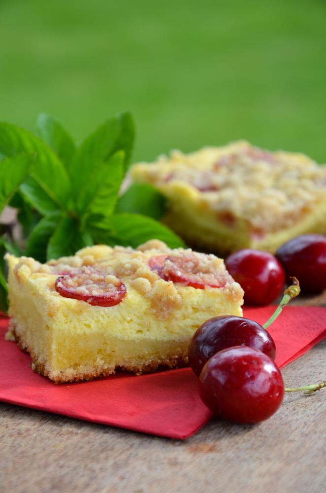 Rezeptbild: Kirschen-Topfen-Streuselkuchen