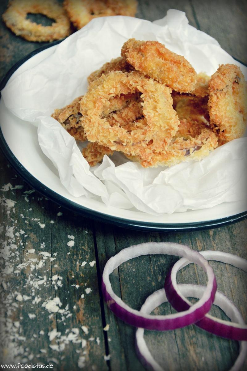 Rezeptbild: Zwiebelringe mit Pankokruste