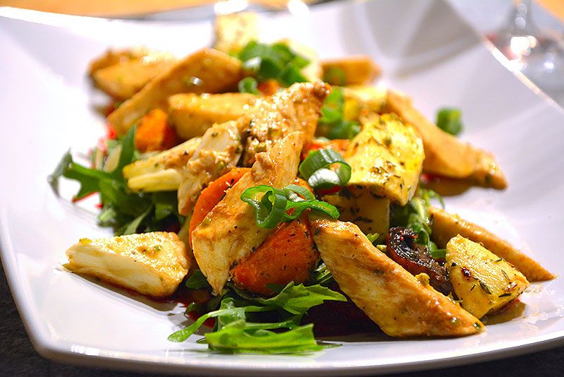 Rezeptbild: Mozzarella mit Gemüse
