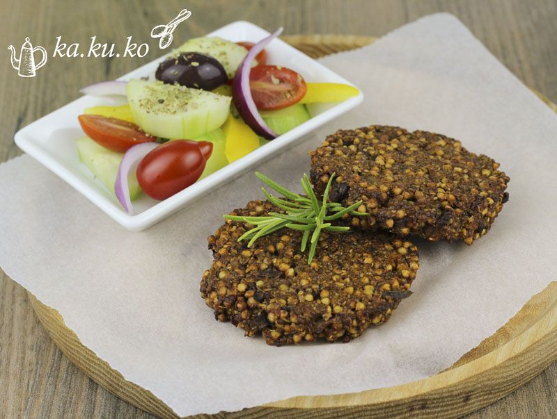 Rezeptbild: Buchweizenbratlinge mit Pilzen