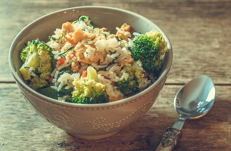 Rezeptbild: Gebratener Reis mit Gemüse