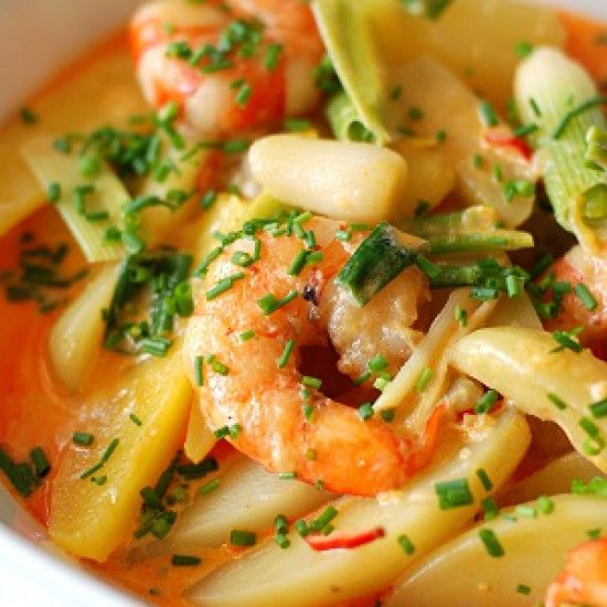 Rezeptbild: Garnelen-Ragout mit Kartoffeln