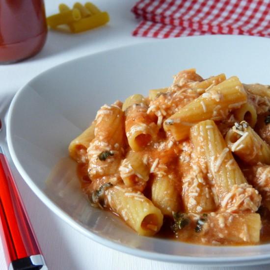 Rezeptbild: Pasta con pomodoro e ricotta