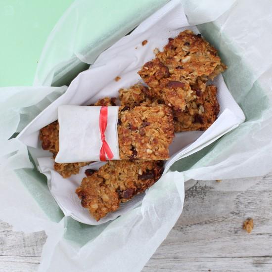 Rezeptbild: Erdnussbutter-Müesli-Riegel
