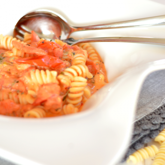 Rezeptbild: Tomatencremepasta
