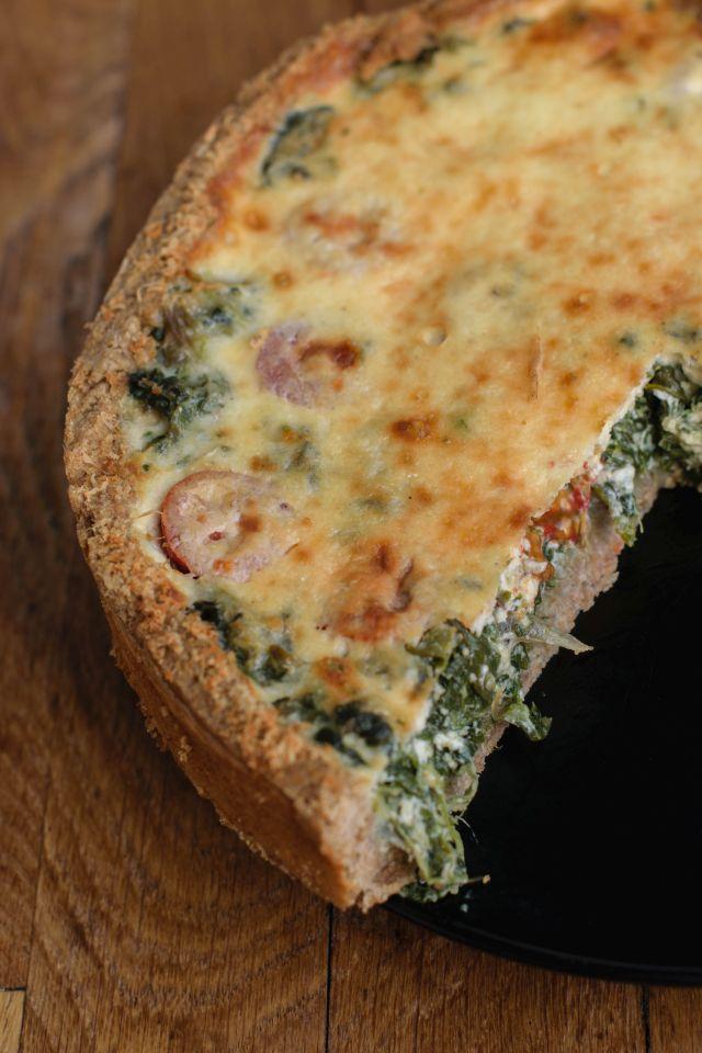 Rezeptbild: Spinat-Tomaten-Quiche