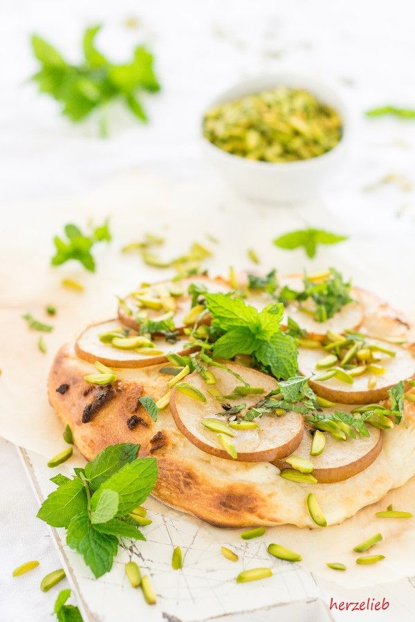 Rezeptbild: Birnen Pizza