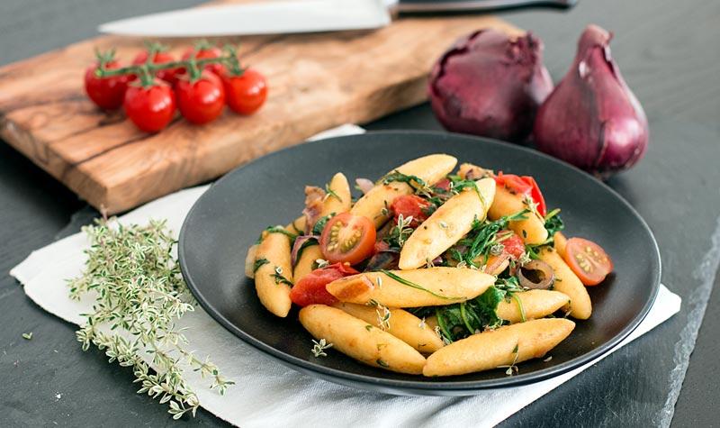 Rezeptbild: Schupfnudeln mit frischem Gemüse