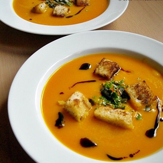 Rezeptbild: Kürbissuppe