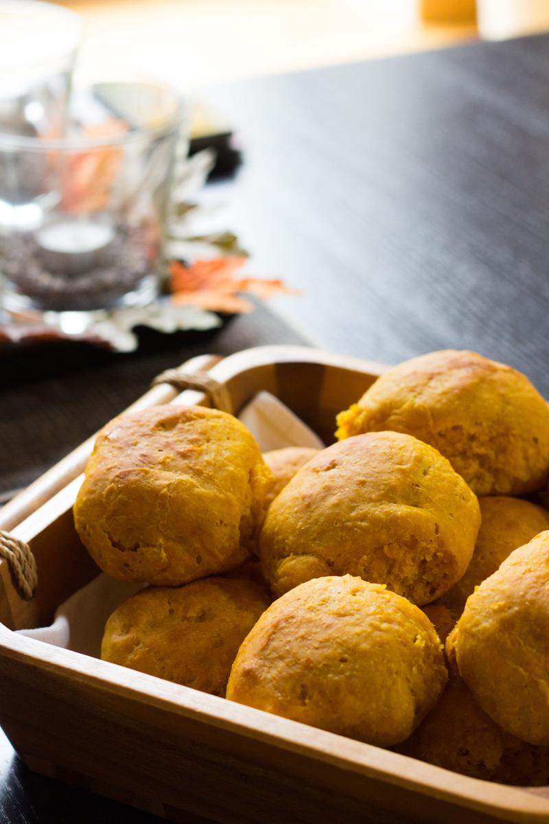 Rezeptbild: Süße Kürbisbrötchen