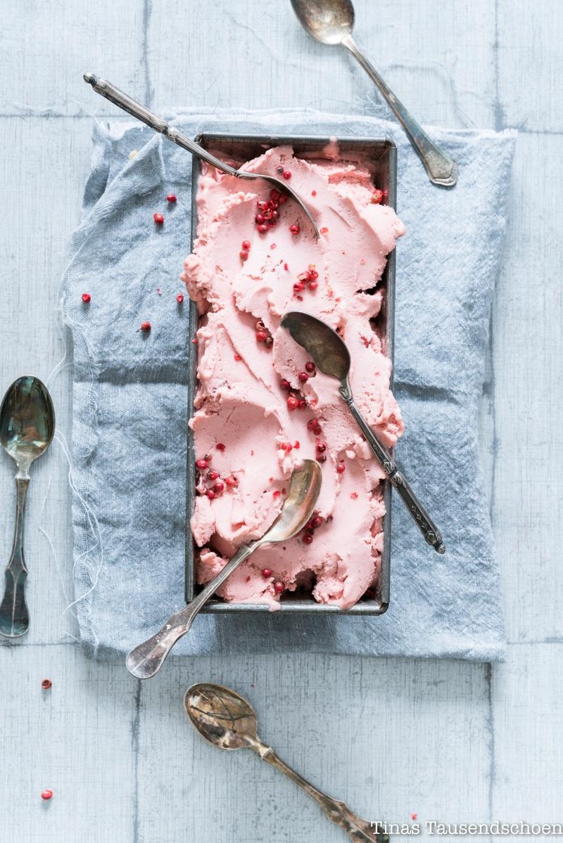 Rezeptbild: Erdbeer Sekt Sorbet