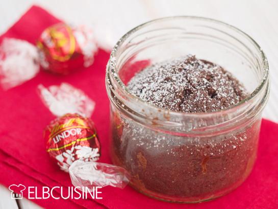 Rezeptbild: Schoko-Wunder – kleine Kuchen mit leckerem Schokokern – auch als Dessert einfach magisch!