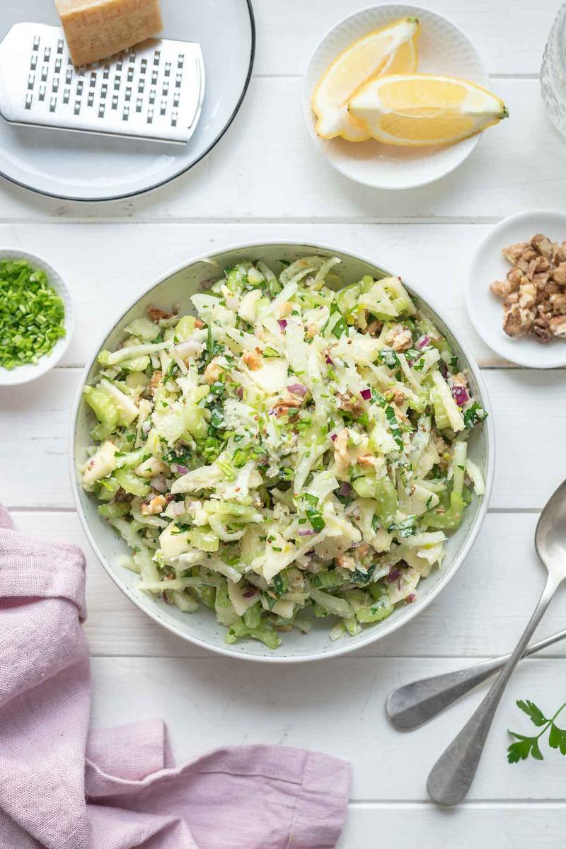 Rezeptbild: Sellerie Salat mit Apfel und Fenchel