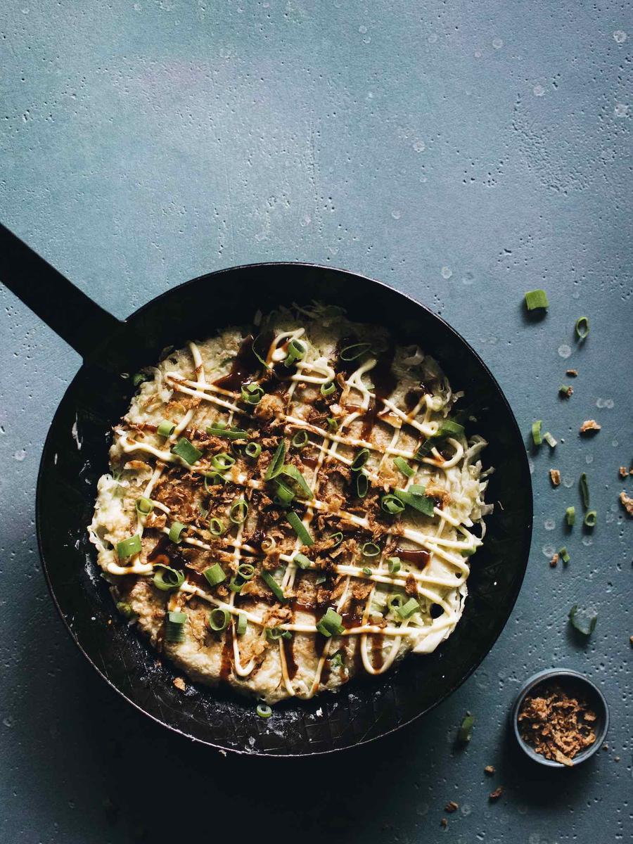 Rezeptbild: OKONOMIYAKI MIT ACKERPILLE