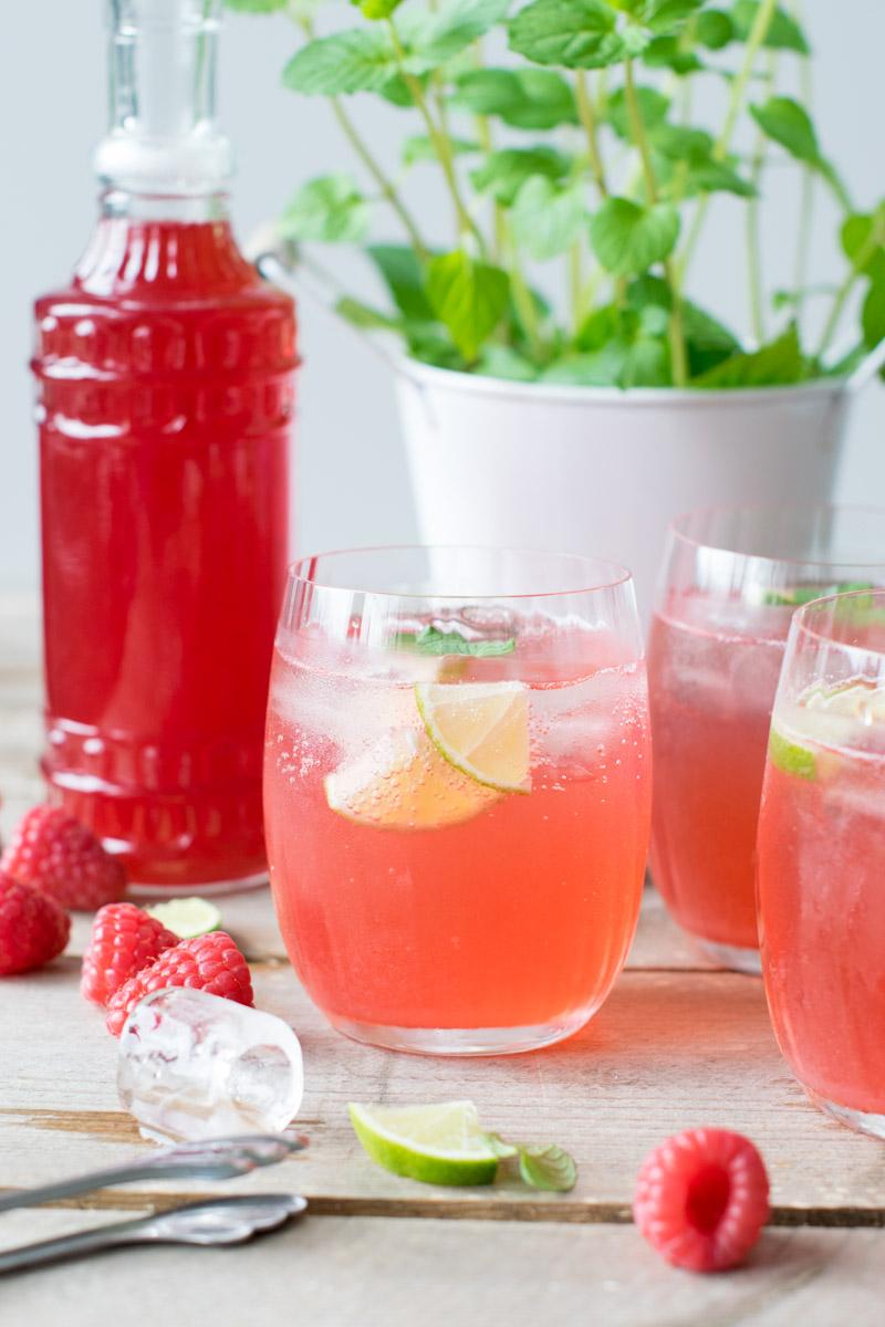 Rezeptbild: Homemade Himbeer-Limonade 