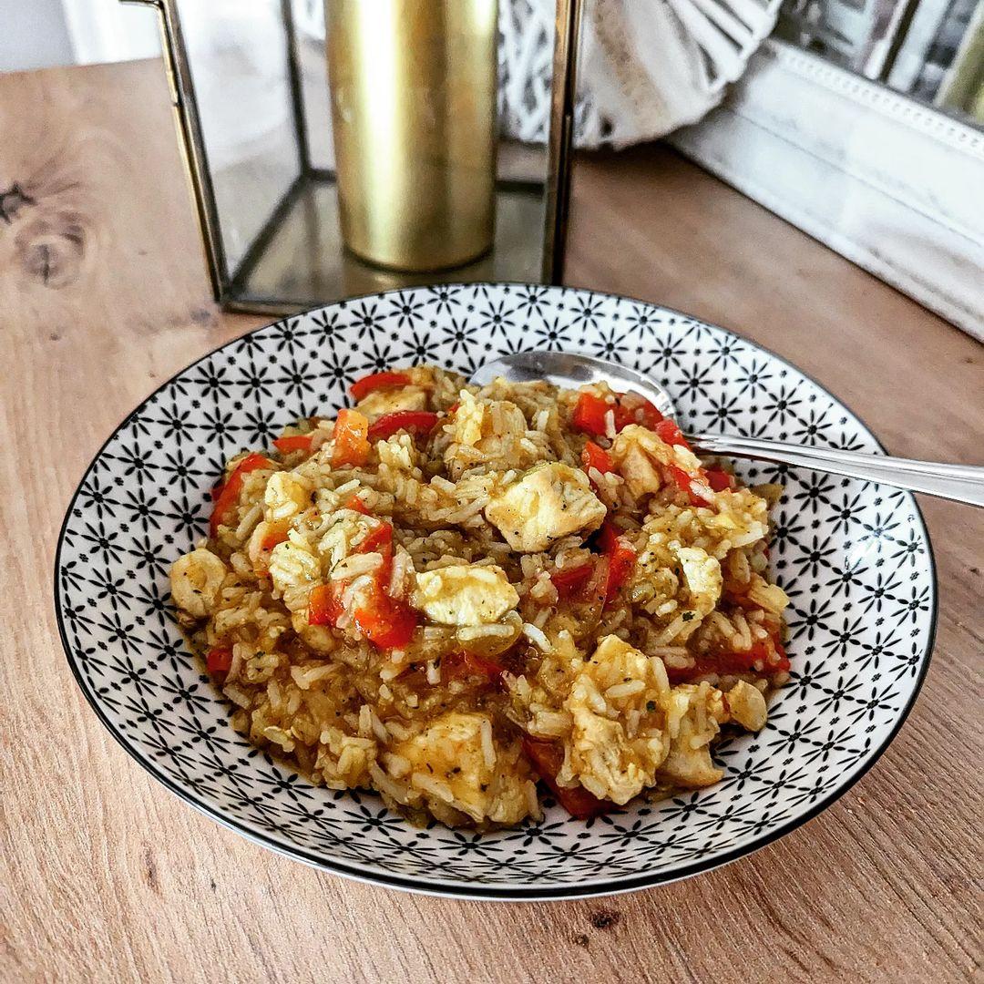 Rezeptbild: Fruchtige Hähnchen-Reispfanne